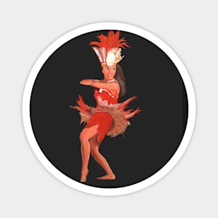 Polynesian Dancer Magnet